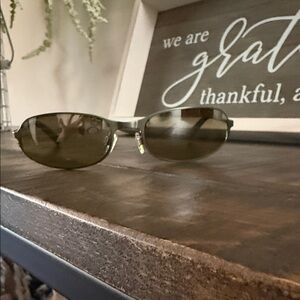 Giorgio Armani Brown Lens Oval Sunglasses